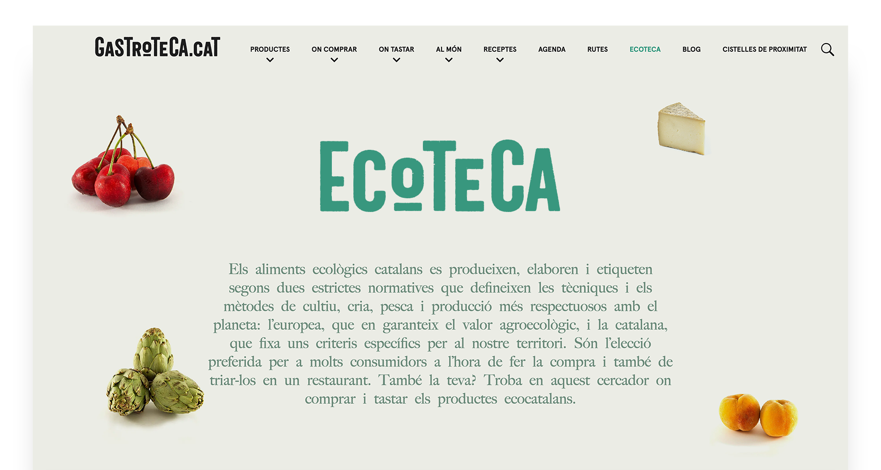 Logotipo y web Ecoteca por monsieur madame